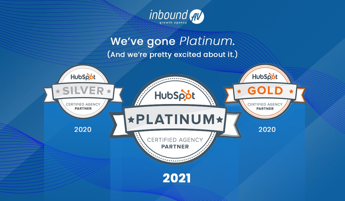 Inbound AV Reaches The Platinum Tier as a HubSpot Solutions Partner -- And Isn’t Stopping There